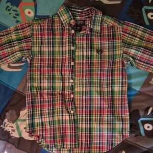 Chaps Vibrant Plaid Kids Button-Down Shirt